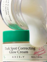 AXIS-Y Dark Spot Correcting Glow Cream 50 ml – Brightening Gel Moisturizer for Uneven Skin Tone