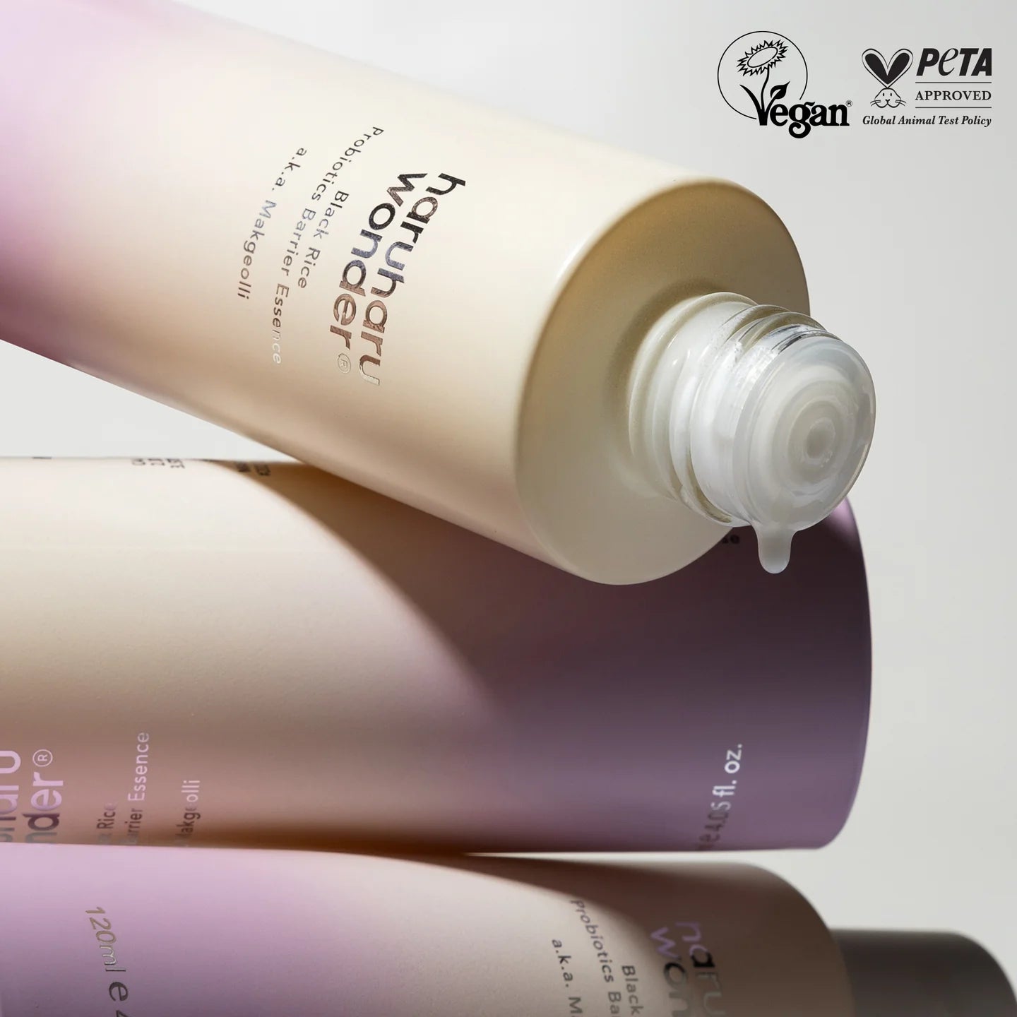 Haruharu Wonder Black Rice Probiotics Barrier Essence 120 ml – Milky Barrier Essence for Skin Repair