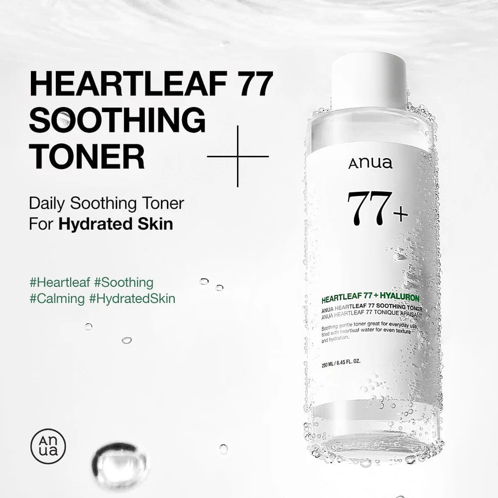 ANUA Heartleaf 77% Soothing Toner 250 ml – Calming & Balancing Korean Toner