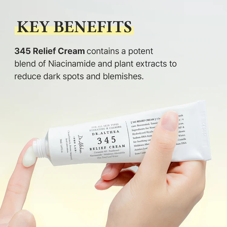 Dr. Althea 345 Relief Cream – Soothing Gel-Cream for Post-Acne & Sensitive Skin
