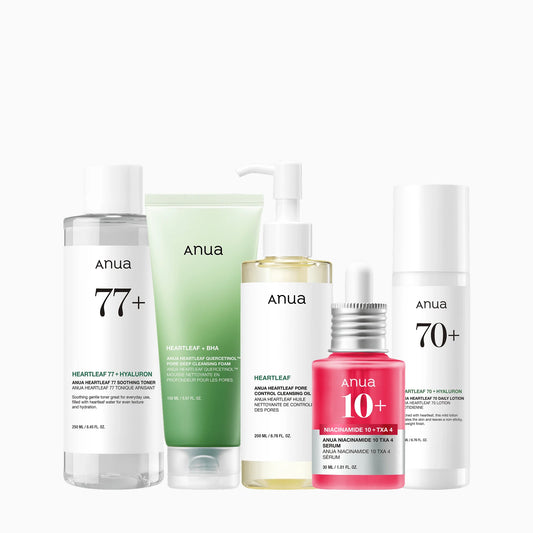 ANUA Glass Skin Full Routine Set