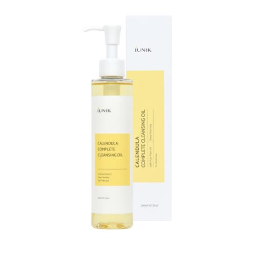 iUNIK Calendula Complete Cleansing Oil 200 ml – Gentle Vegan Makeup Remover for Sensitive Skin