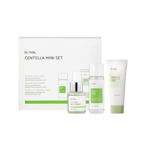 iUNIK Centella Mini Set (3-Piece) – Soothing Korean Skincare Travel Kit for Sensitive & Acne-Prone Skin