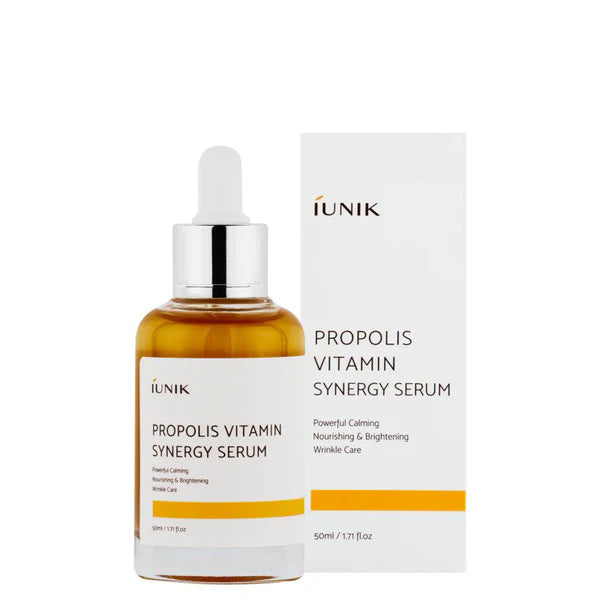 iUNIK Propolis Vitamin Synergy Serum 50 ml – Brightening & Nourishing Korean Serum for Sensitive Skin