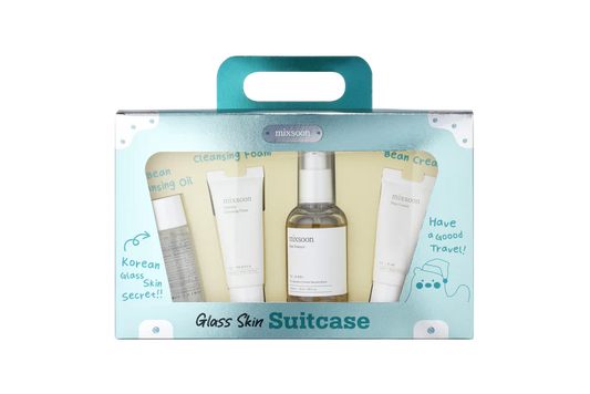 Mixsoon Glass Skin Suitcase Gift Set – Travel Skincare Kit for Radiant, Hydrated Skin