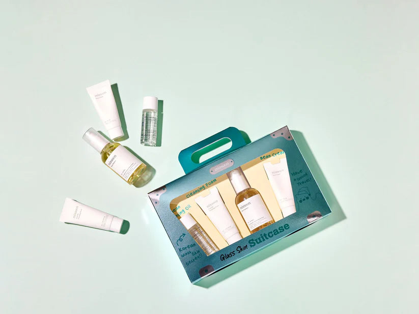Mixsoon Glass Skin Suitcase Gift Set – Travel Skincare Kit for Radiant, Hydrated Skin