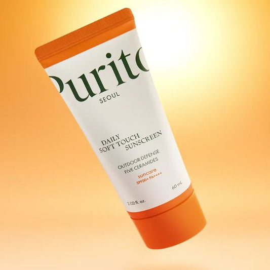 PURITO SEOUL Daily Soft Touch Sunscreen 60 ml – Lightweight Mineral SPF 50+ for Sensitive Skin