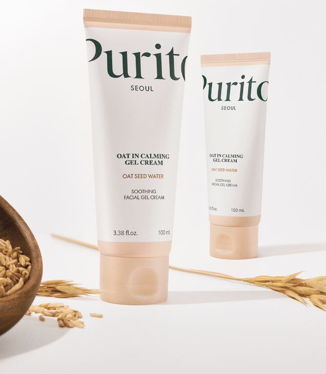 PURITO SEOUL Oat-in Calming Gel Cream 100 ml – Lightweight Soothing Moisturizer for Sensitive Skin