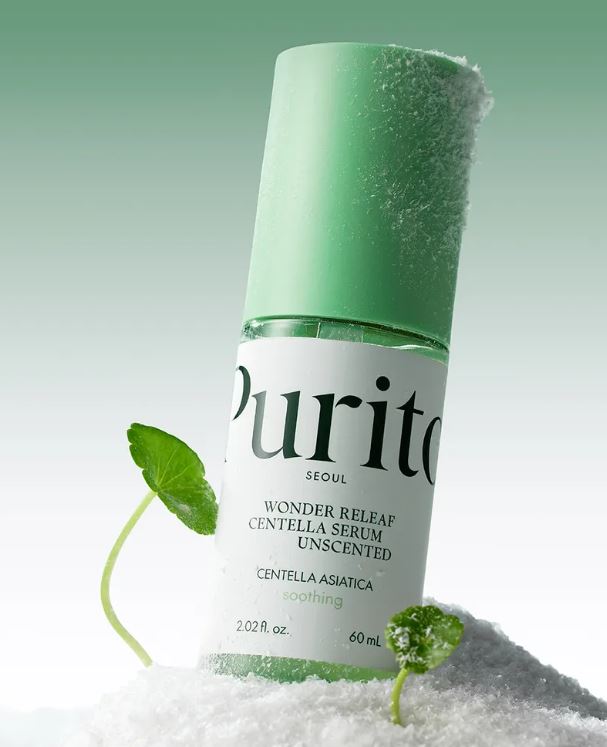 PURITO SEOUL Wonder Releaf Centella Serum Unscented 60 ml – Soothing & Barrier Repair Serum for Sensitive Skin