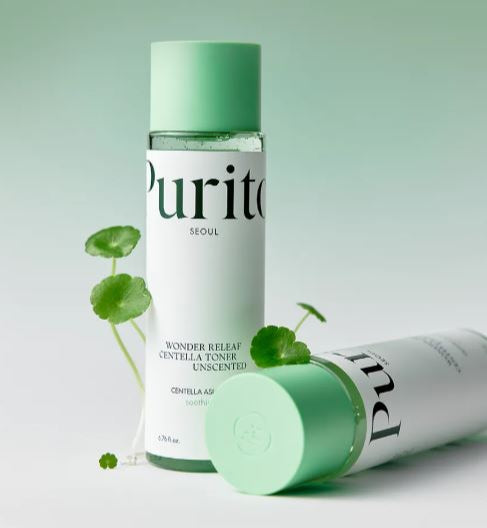 PURITO SEOUL Wonder Releaf Centella Toner Unscented 200 ml – Calming & Hydrating Toner for Sensitive Skin