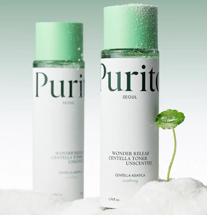 PURITO SEOUL Wonder Releaf Centella Toner Unscented 200 ml – Calming & Hydrating Toner for Sensitive Skin