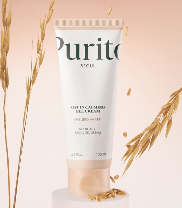 PURITO SEOUL Oat-in Calming Gel Cream 100 ml – Lightweight Soothing Moisturizer for Sensitive Skin